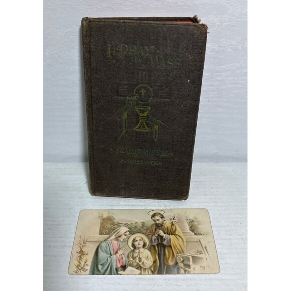 I Pray The Mass Sunday Missal Father Hoever Large Type Edition Hardcover 5" 1942 - Picture 10 of 16